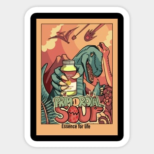 primordial soup dino Sticker